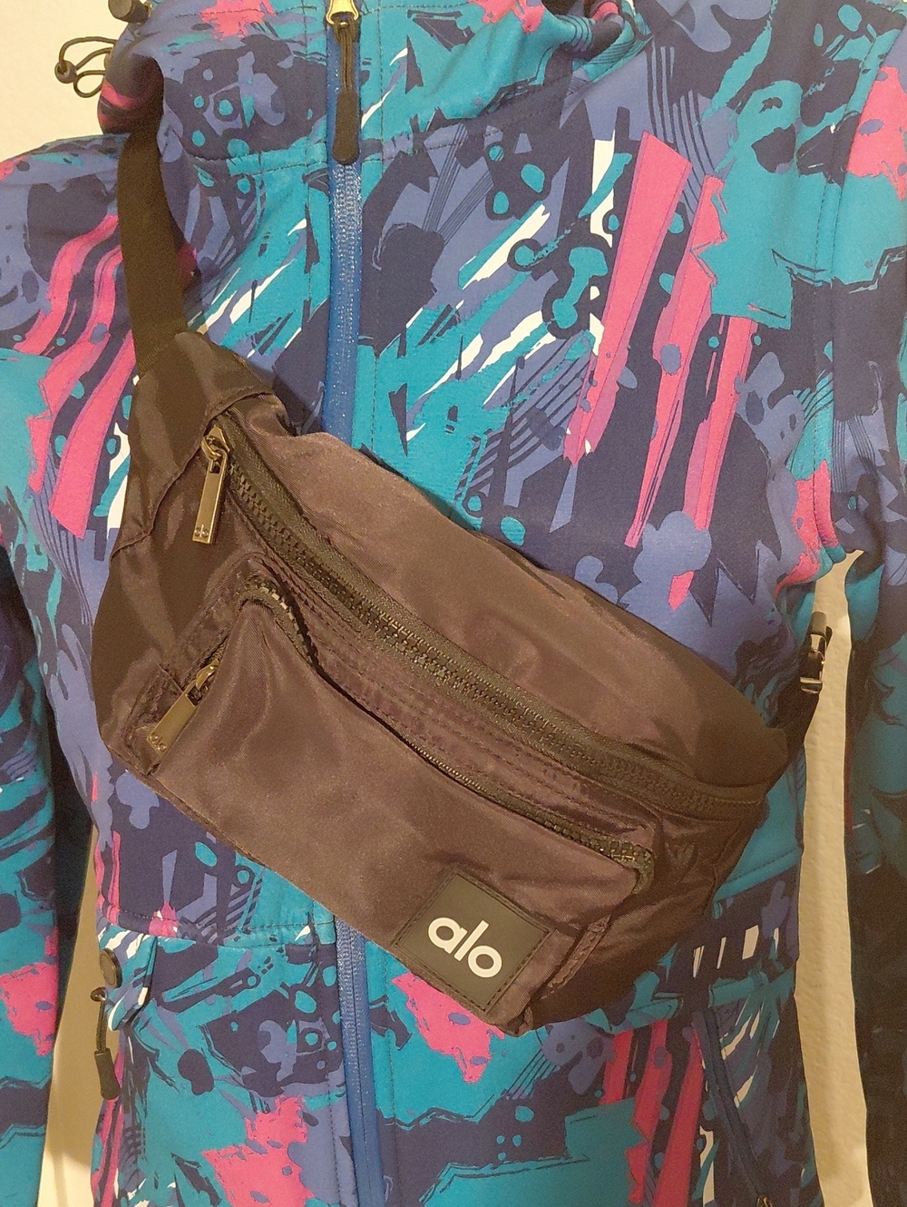 ALO Yoga Black Explorer Fanny Pack